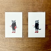 牧野千穂ポストカード「小さい絵 - voice」2点セット