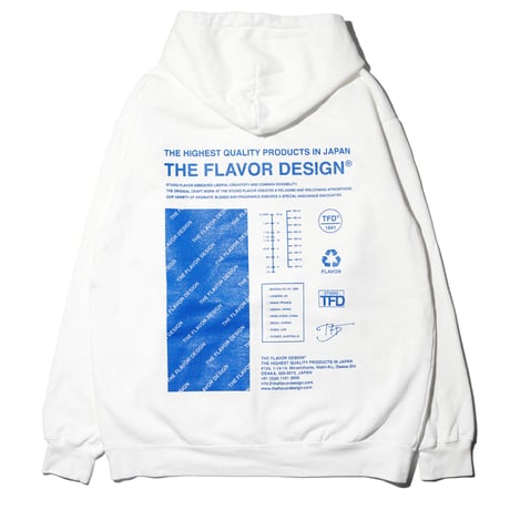 FLAVORS HOODIE / WHITE