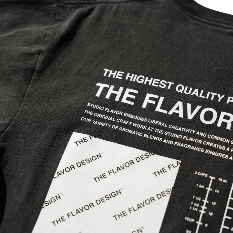FLAVORS T-SHIRT / BLACK | THE FLAVOR DESIGN®︎ O