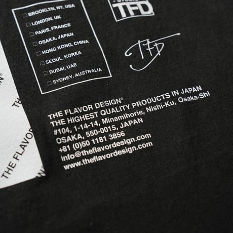 FLAVORS T-SHIRT / BLACK