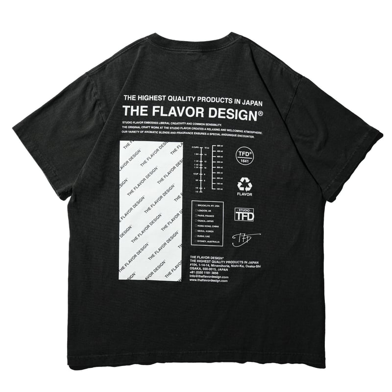 FLAVORS T-SHIRT / BLACK | THE FLAVOR DESIGN®︎ O FLAVORS T-SHIRT / BLACK | THE FLAVOR DESIGN®︎ O