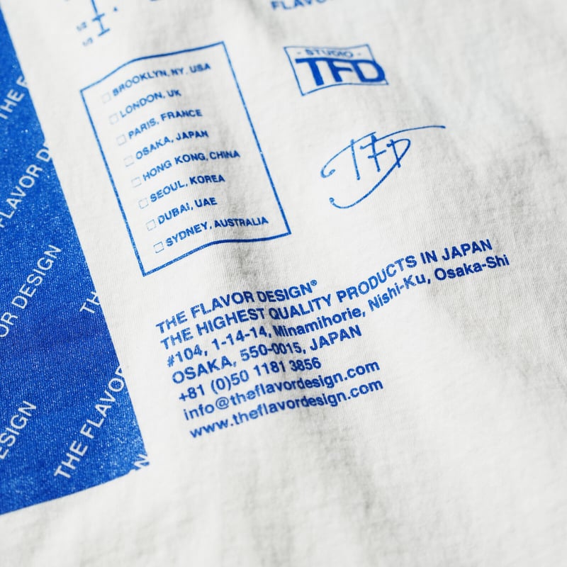 FLAVORS T-SHIRT / WHITE | THE FLAVOR DESIGN®︎ O