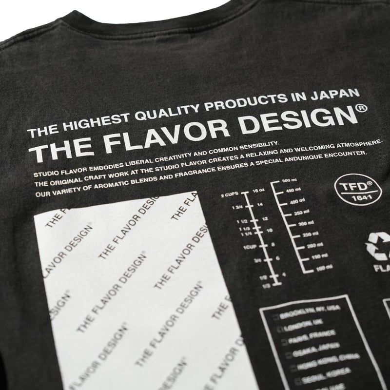 FLAVORS T-SHIRT / BLACK | THE FLAVOR DESIGN®︎ O