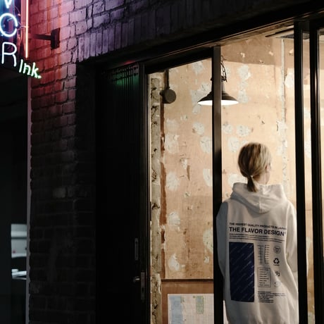 FLAVORS HOODIE / WHITE
