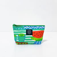 Machi Pouch S「Welcome Fruits」green