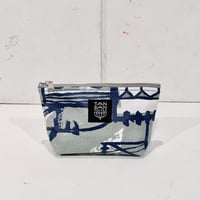 Machi Pouch S「Overhead Line」blue