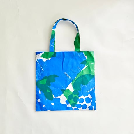 TANSAN Shopping bag「Flower Time」blue