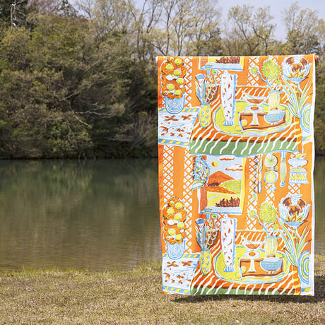 Machi Pouch L「Tea Time」orange
