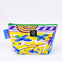 Machi Pouch L「Tea Time」blue