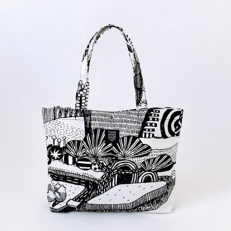 TANSAN Tote Bag M 「Sampo Michi」black
