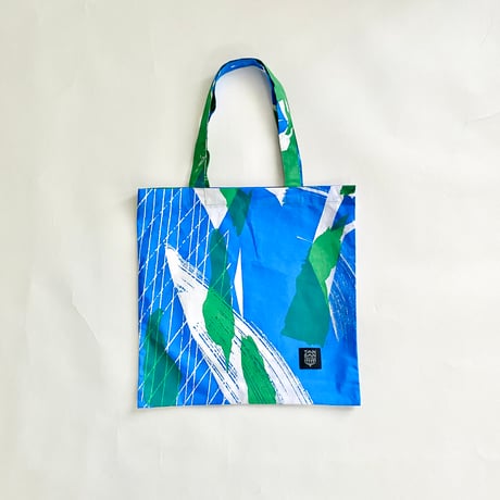 TANSAN Shopping bag「Flower Time」blue