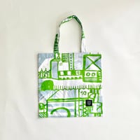 TANSAN Shopping bag「Overhead Line」green