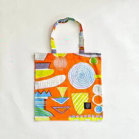 TANSAN Shopping bag「Lamp Flower」orange