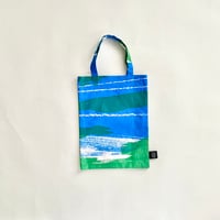 TANSAN Shopping bag「Flower Time」blue