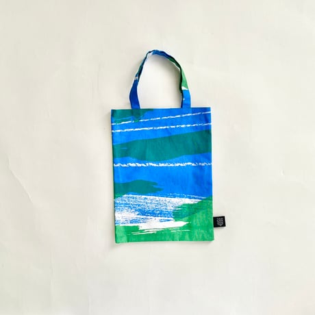 TANSAN Shopping bag「Flower Time」blue