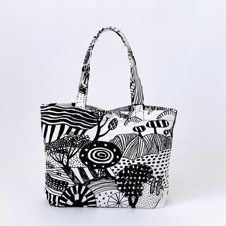TANSAN Tote Bag M 「Sampo Michi」black