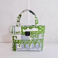 Mini tote Bag 「Overhead Line」green