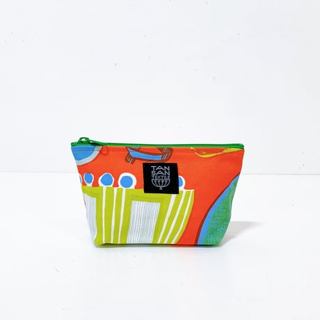 Machi Pouch S「Lamp Flower」orange