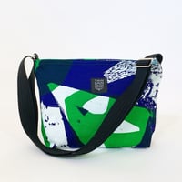 TANSAN Shoulder bag「Ishi」blue green