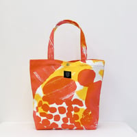 TANSAN Tote Bag L 「Flower Time」orange