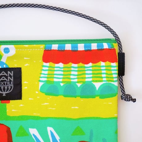 サコッシュ「Welcome Fruits」green