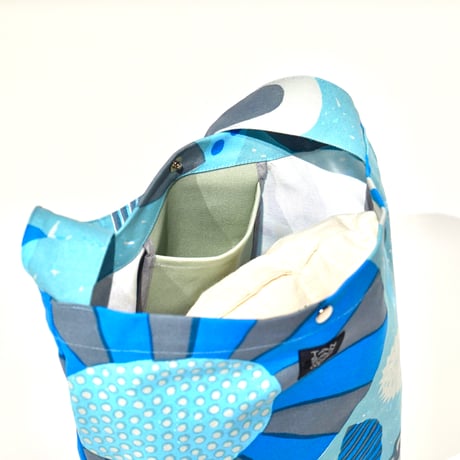 Machi  Bag 「Uzumaki Flower」blue