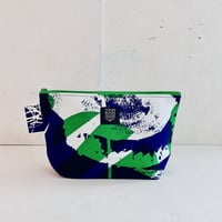 Machi Pouch L「Ishi」blue green