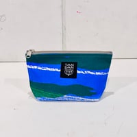 Machi Pouch S「Flower Time」blue