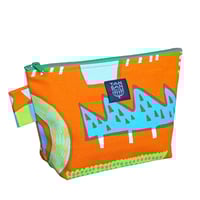 Machi Pouch L「Lamp Flower」orange