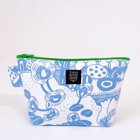 Machi Pouch L「Sampo Michi」blue