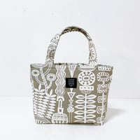 Mini tote Bag 「Shokubutsuen」beige