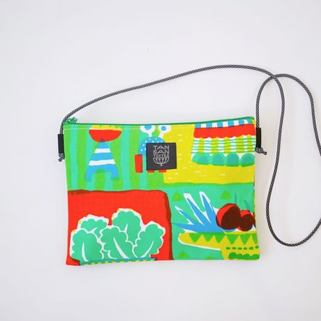 サコッシュ「Welcome Fruits」green