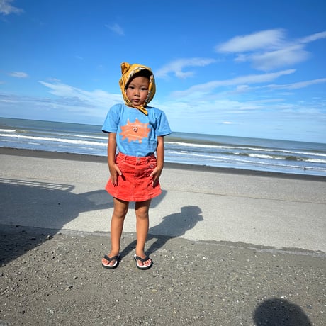SUNロゴのTシャツ(BLUE)for KIDS