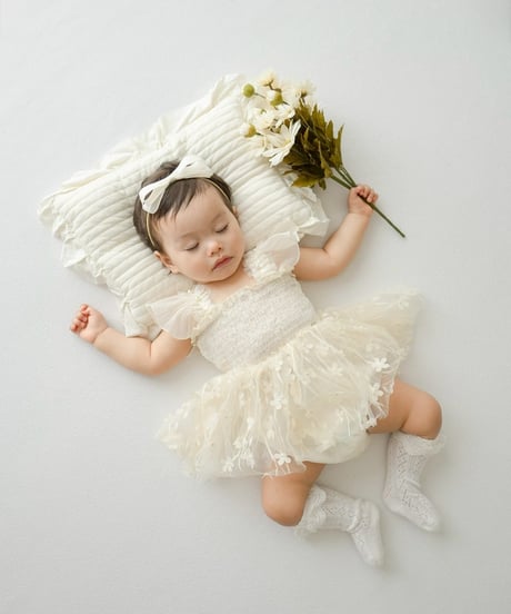 即納Blossom Fairy Tulle Romper Dress