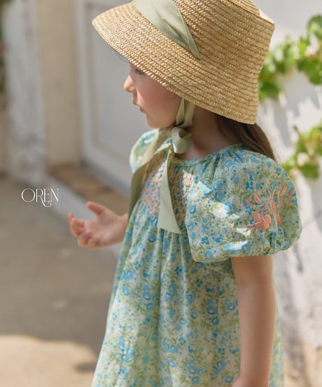 予約 OREN Solara Smocking Dress