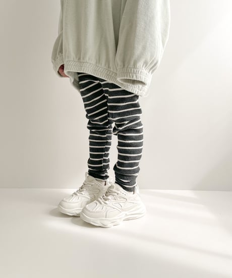 即納stripe leggings