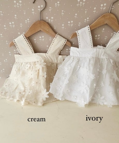 即納 sparkling flower Bustier