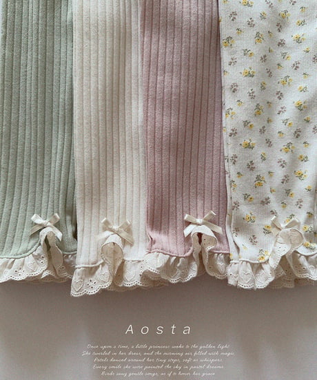 即納 aosta Camellia Leggings