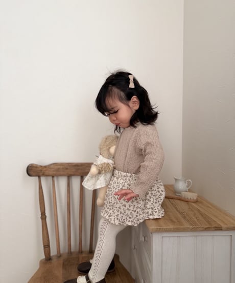 即納 petit flower frill skirt