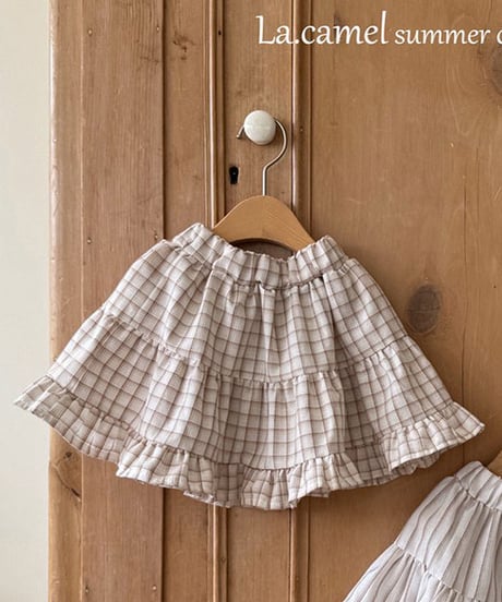 即納la camel latte skirt