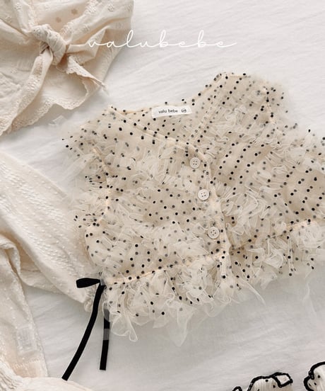即納Dot Ruffle Bustier