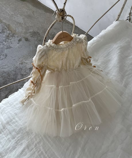 OREN アイボリー フリルドレス M CATEGORY ドレス | alli.
