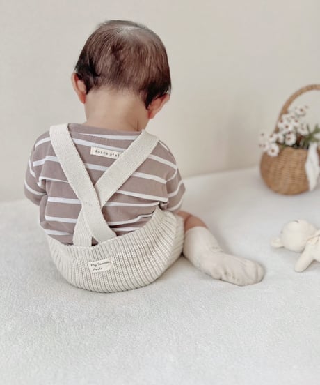 即納aosta Knit Overalls