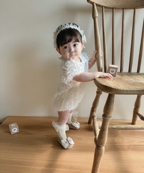 即納baby punching ribbon shoes