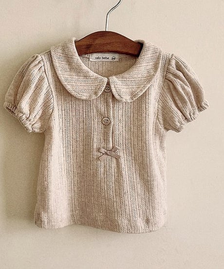 即納valubebe Eyelet Round Puff Tee