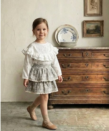 即納 mon petit bebe Selene blouse