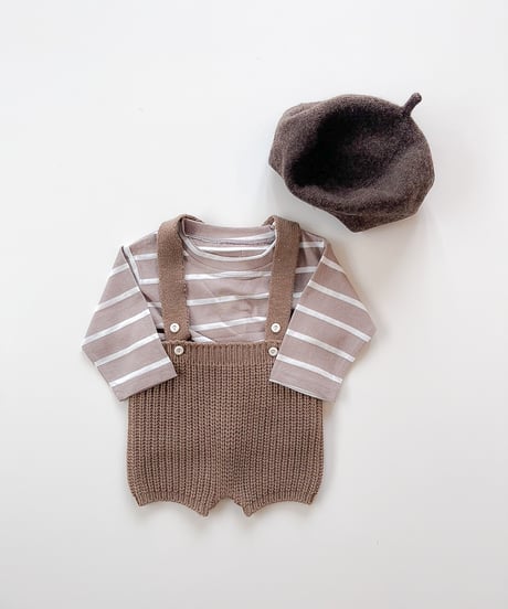 即納aosta Knit Overalls