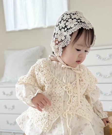 即納Lace bonnet