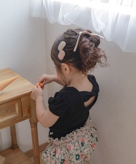 即納  rib ribbon puff tee