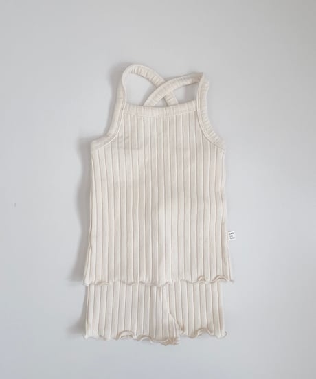 即納back cross camisole set up